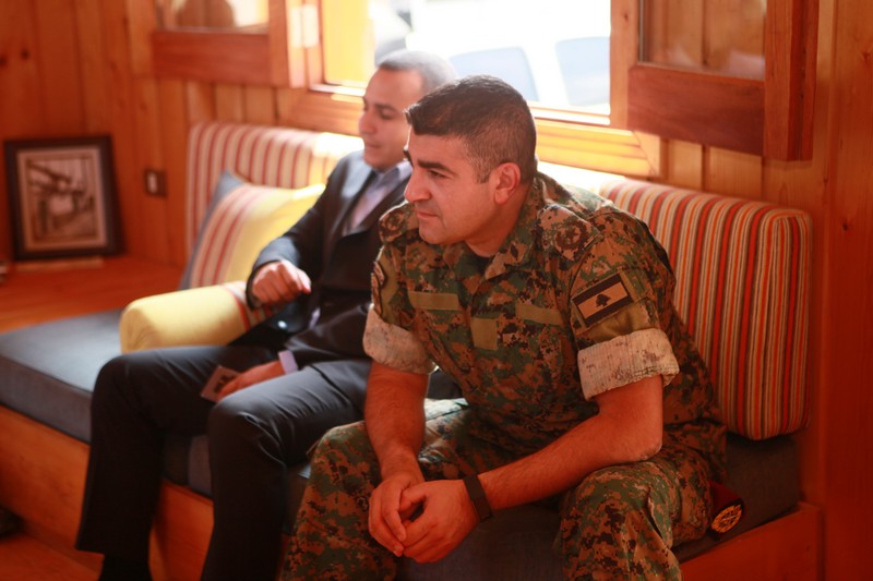 Cedar tree in memory of the Lebanese Commandos Regiment founder